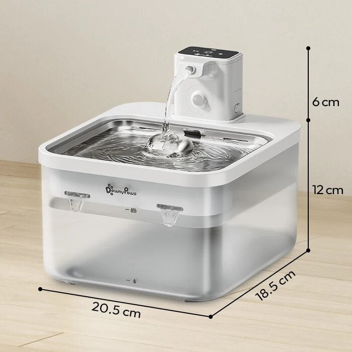 AnimarixStore™2.5L Automatic Stainless Steel Cat Water Fountain 4000mAh